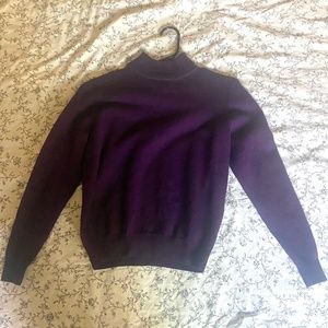 Dark purple Charter Club Classics turtleneck